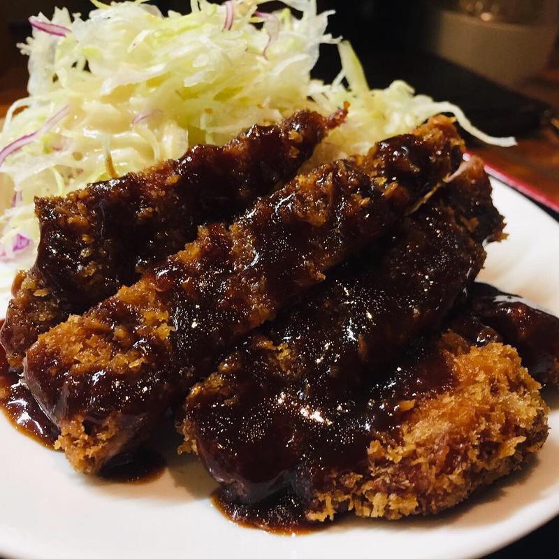 天然活黒鯛 しまあじ、豚肩ロースカツ定食(ずぼらや四季)