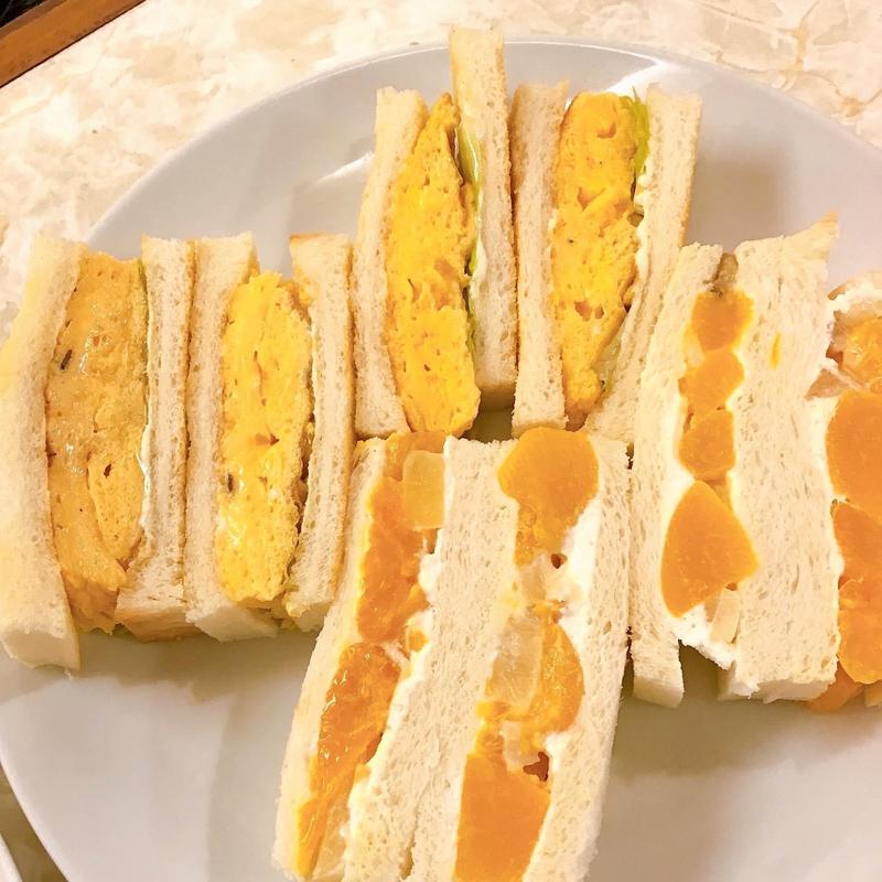 たまごサンド フルーツサンド(はまの屋パーラー　渋谷パルコ店)