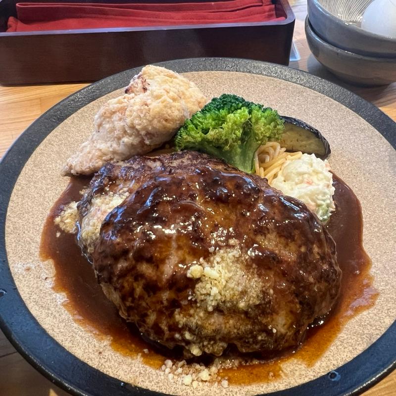 ダブルハンバーグセット(山本のハンバーグ 神保町)