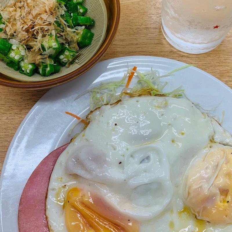 ハムエッグ(食事処 ときわ)