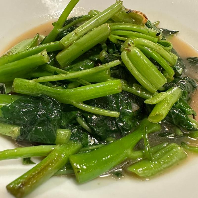 空芯菜の強火炒め(ビストロチャイナ 蜜柑)