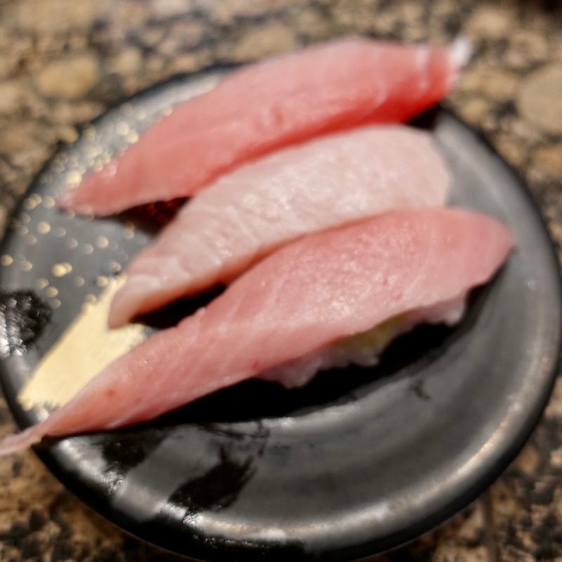 まぐろ三貫(磯のがってん寿司 コクーン新都心店 （【旧店名】がってん寿司 承知の助）)