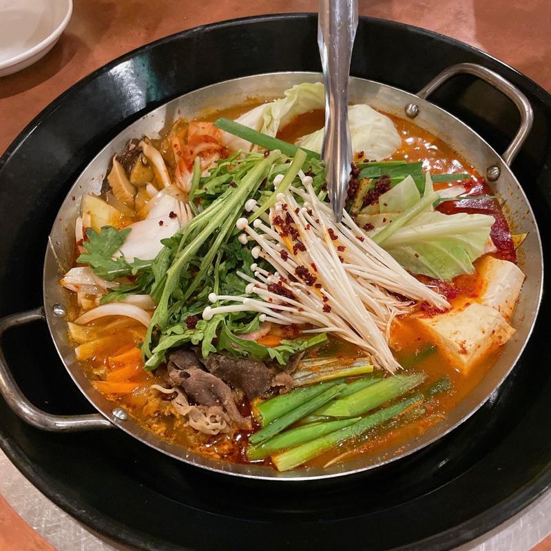 プデチゲ(珍三カルビ 堺筋本店 （ちんみかるび）)