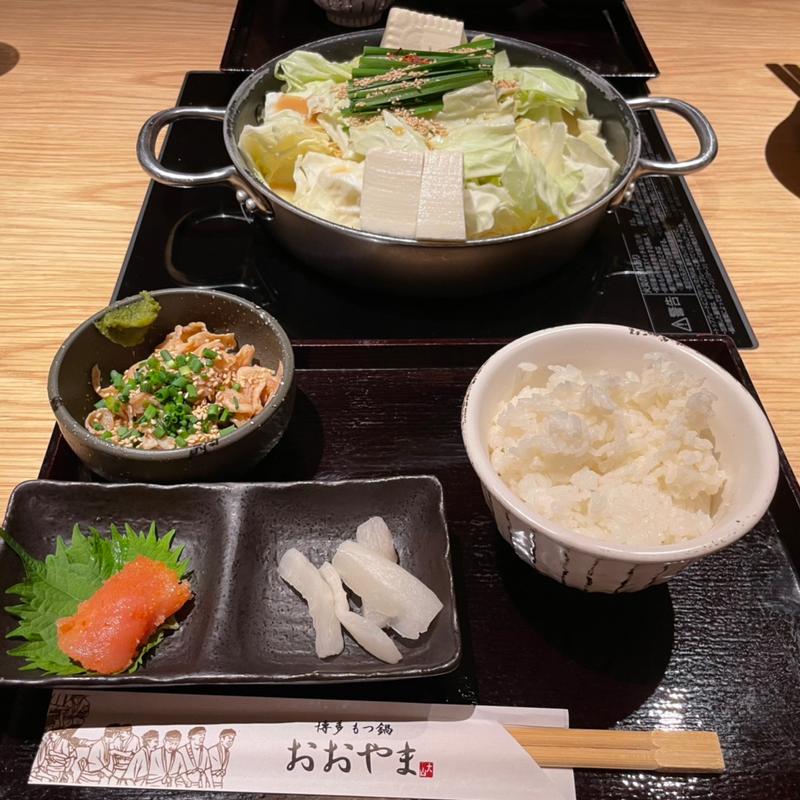 博多もつ鍋御膳(博多もつ鍋 おおやま JRゲートタワー店)