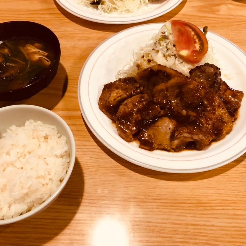 豚ロースにんにく焼き(キッチン くま)