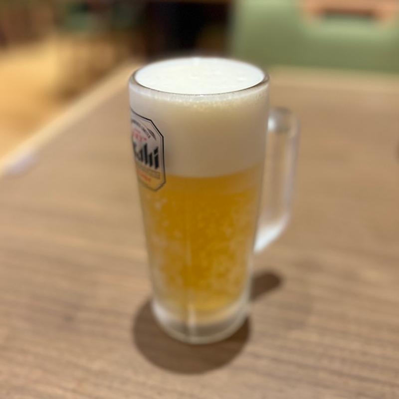 アサヒスーパードライ　中(湯あがりキッチン 一休 横浜鶴ヶ峰店)