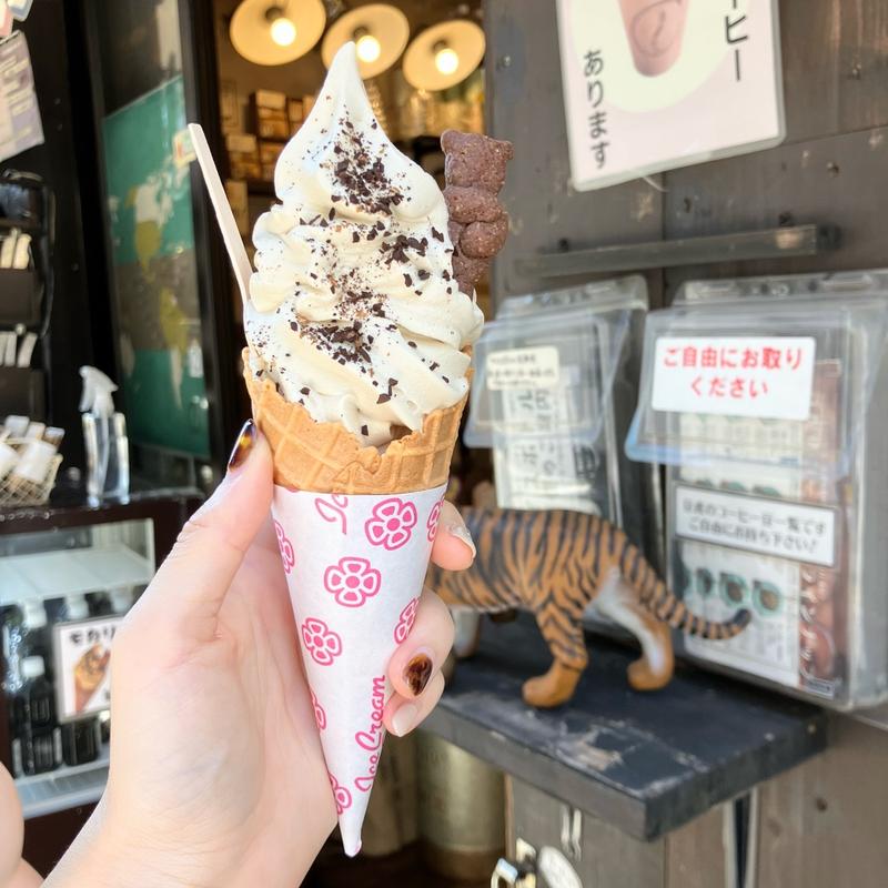 モカリッチソフトクリーム(豆虎 中目黒焙煎所)