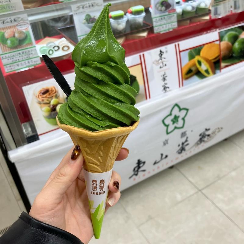 宇治抹茶ソフト(東山茶寮)