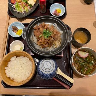 豚生姜定食(おひつごはん四六時中 堺鉄砲町店)