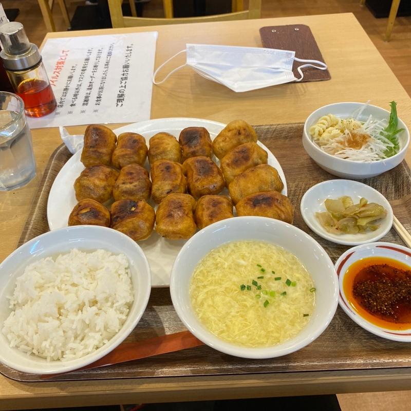 焼き餃子定食16個(サガノ家 （【旧店名】さがの）)