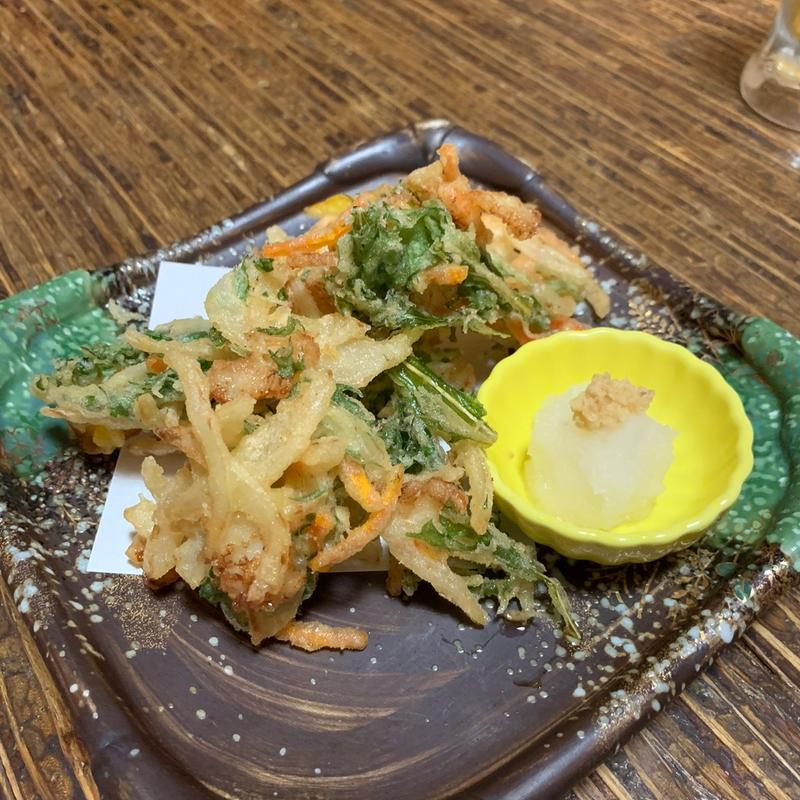 かき揚げ(美遊膳 くし屋敷 （びゆうぜん くしやしき）)