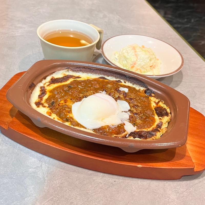 野菜カレードリア（トッピング:半熟卵）(サイゼリヤ 自由が丘店)