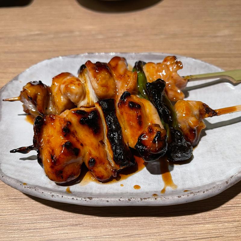 あべどりのねぎま串(串焼き　まるし　木場店)