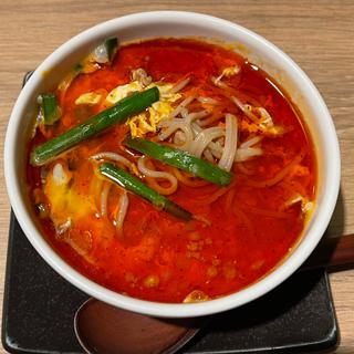 ミニ辛麺（3辛）(串焼き　まるし　木場店)