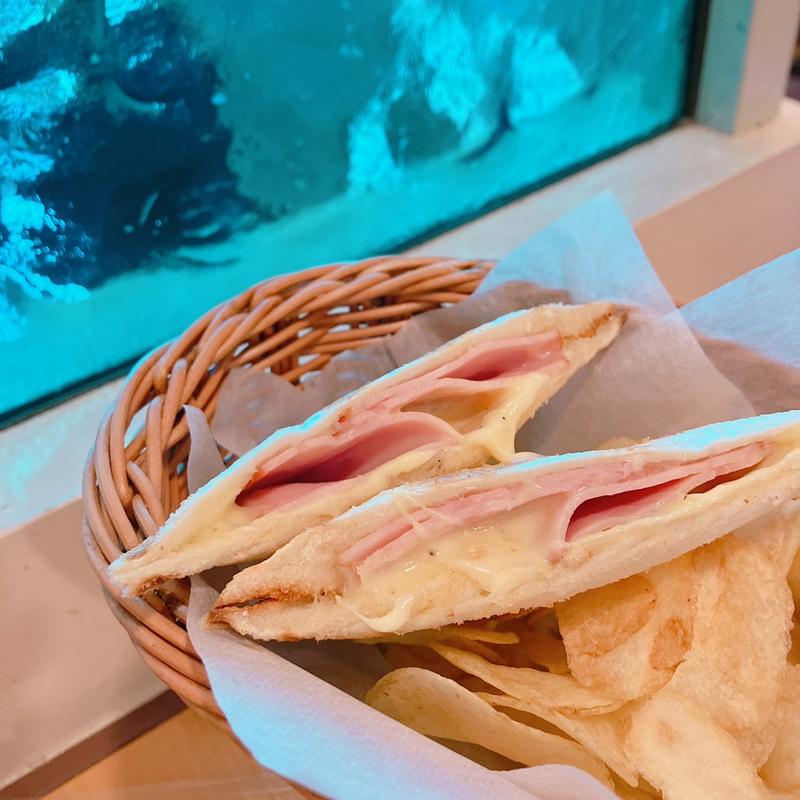 クロックムッシュ ホットサンド(サンドグラス ヨコハマ元町店)