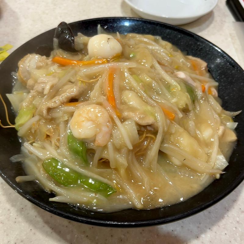 揚げそば(餃子の王将 本川越店)