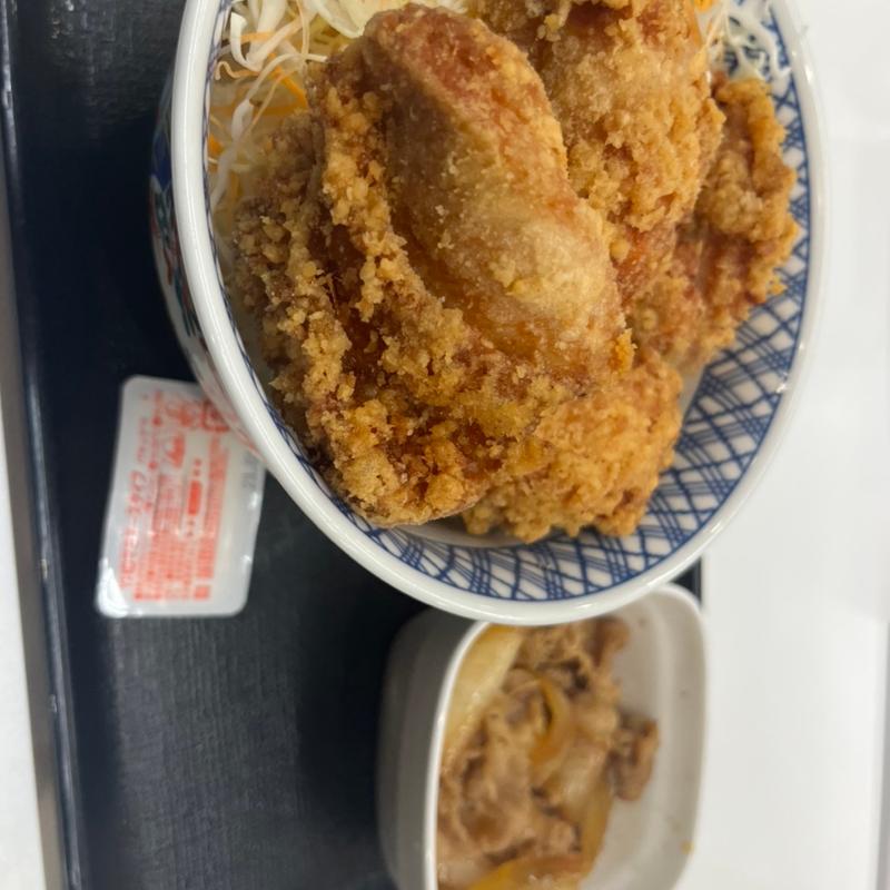 から揚げ丼(吉野家 １４号線西小松川店)