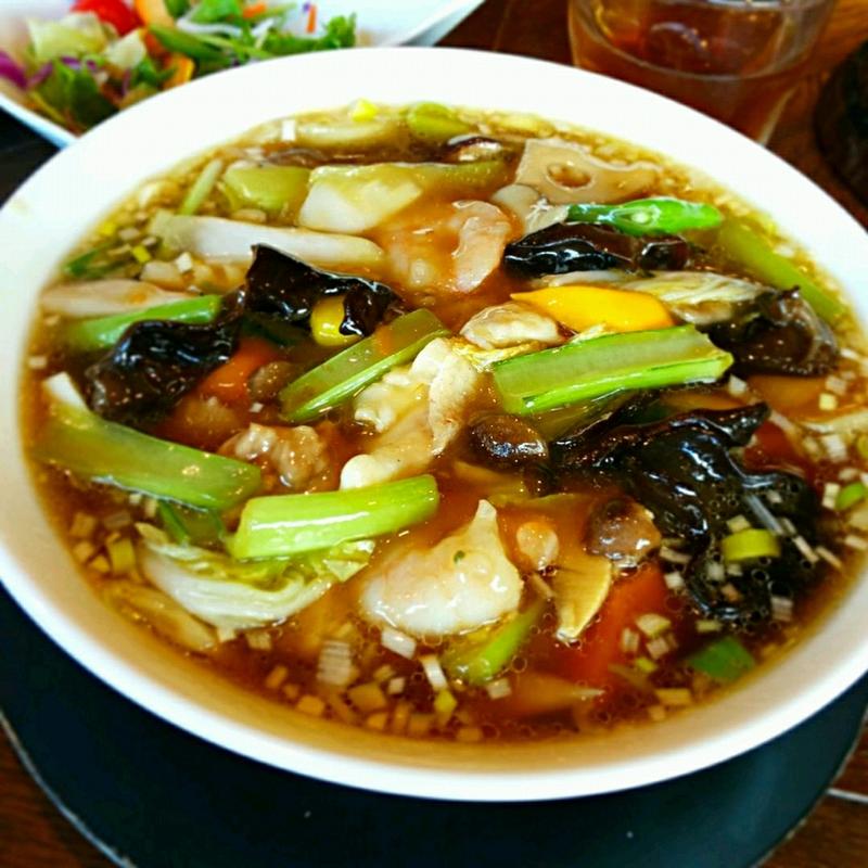 五目つゆそば(中華料理 頤和園（いわえん）天神店)