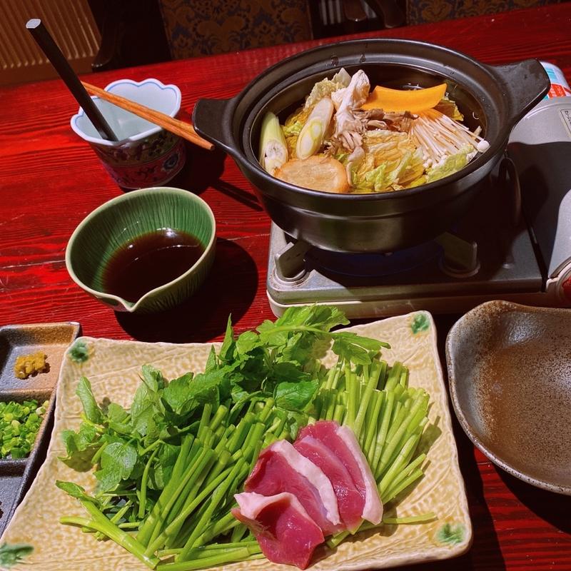 合鴨のせりしゃぶ(仙台せり鍋と個室和食 せり草庵仙台駅前店)