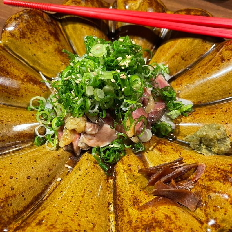 地鶏ももタタキ薬味添え(わげんや )