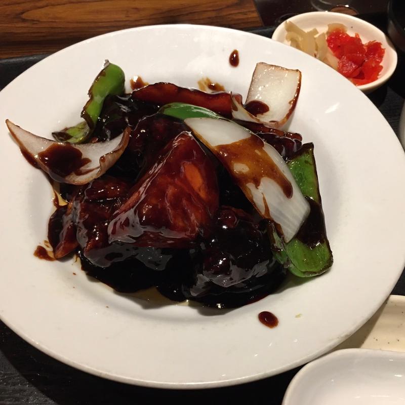 黒酢酢豚定食(天地(あまっち))