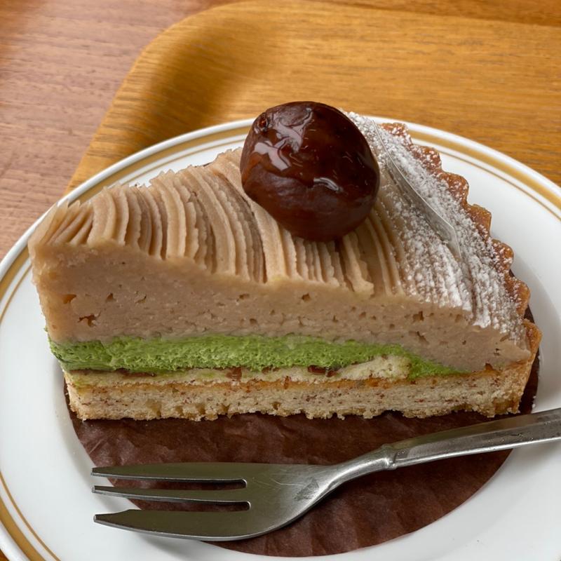 渋皮栗の抹茶モンブランタルト(Organic Garden 茅ヶ崎)