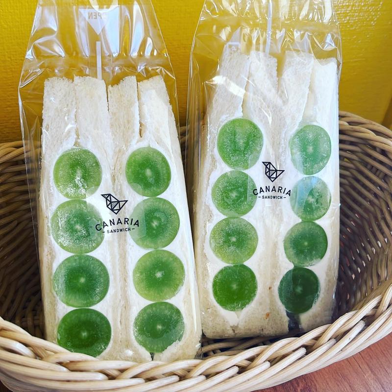 シャインマスカットのフルーツサンド(Canariasandwich)