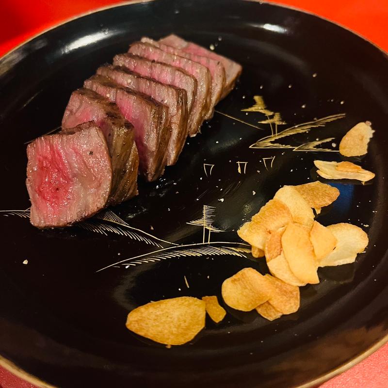 牛ステーキ(酒肴飯ブリオ 料理人文一郎)