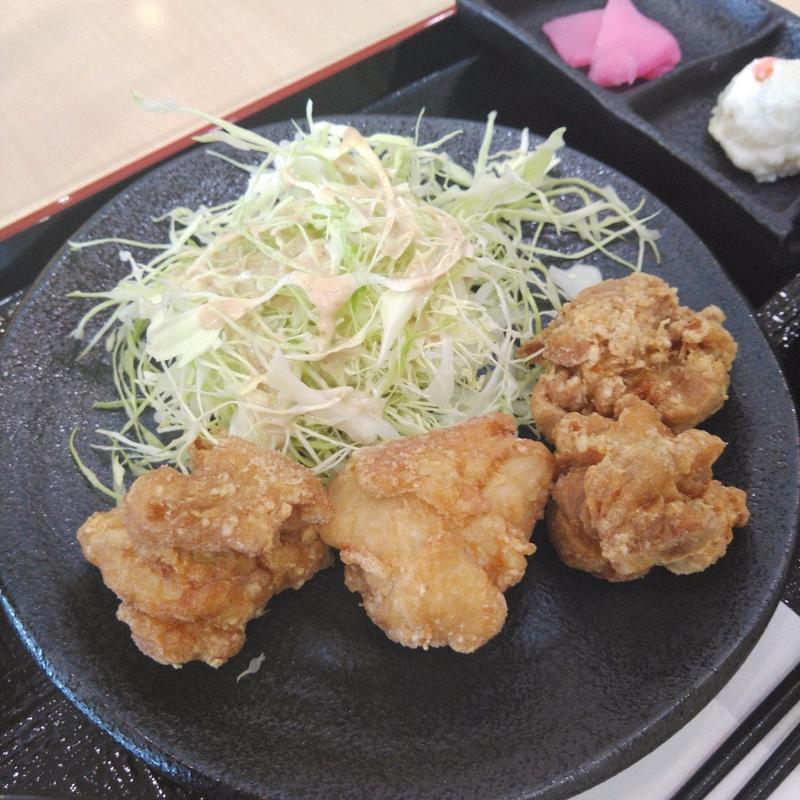 骨なしモモ定食(元祖中津からあげ もり山 イオンタウン佐沼店)