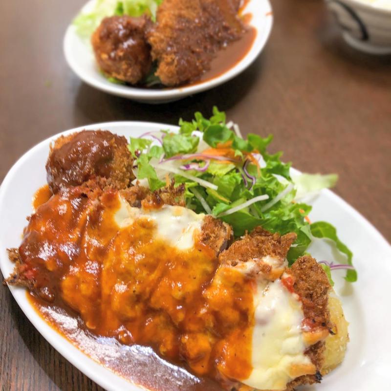 ブタヘレチーズ焼き(洋食の朝日 （ヨウショクノアサヒ）)