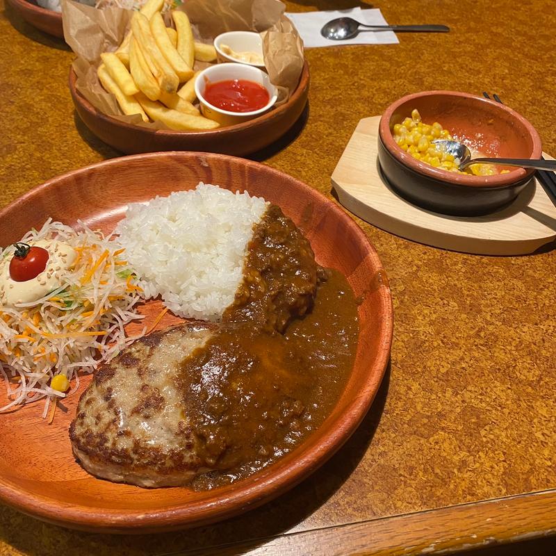 カリーバーグディッシュ(びっくりドンキー 鎌ケ谷店)