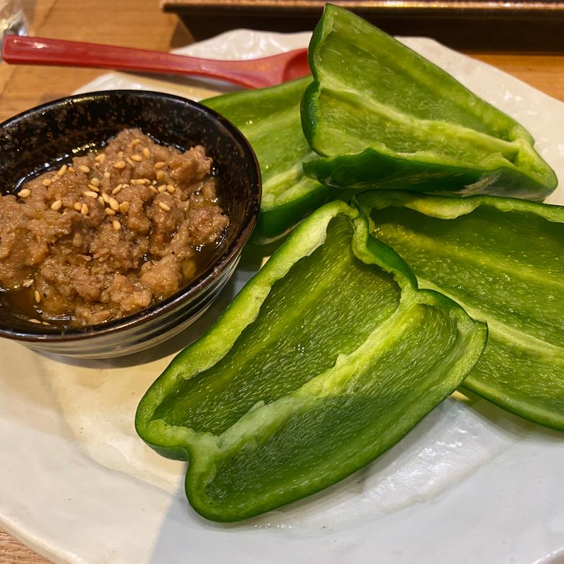 挽肉ピーマン(ろばた結)