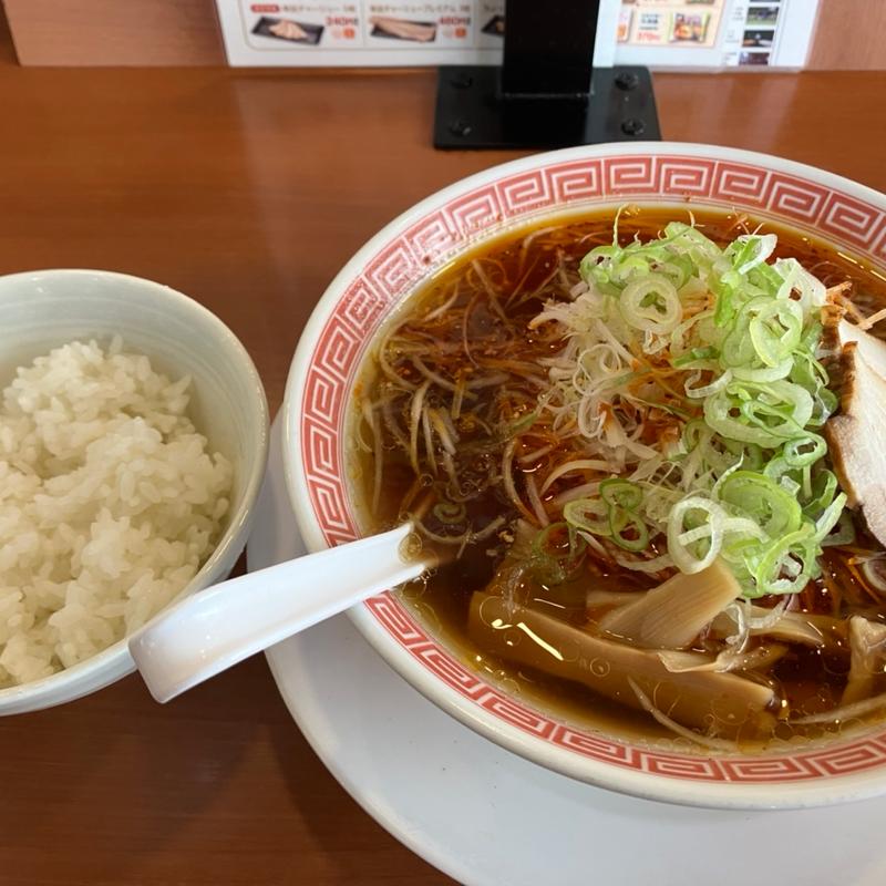 中華そばクラシック+千切りネギ+ライス(幸楽苑 日立相田店 )