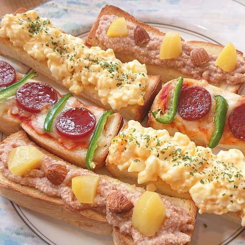 3種のオープンサンド(LUNAcafe)