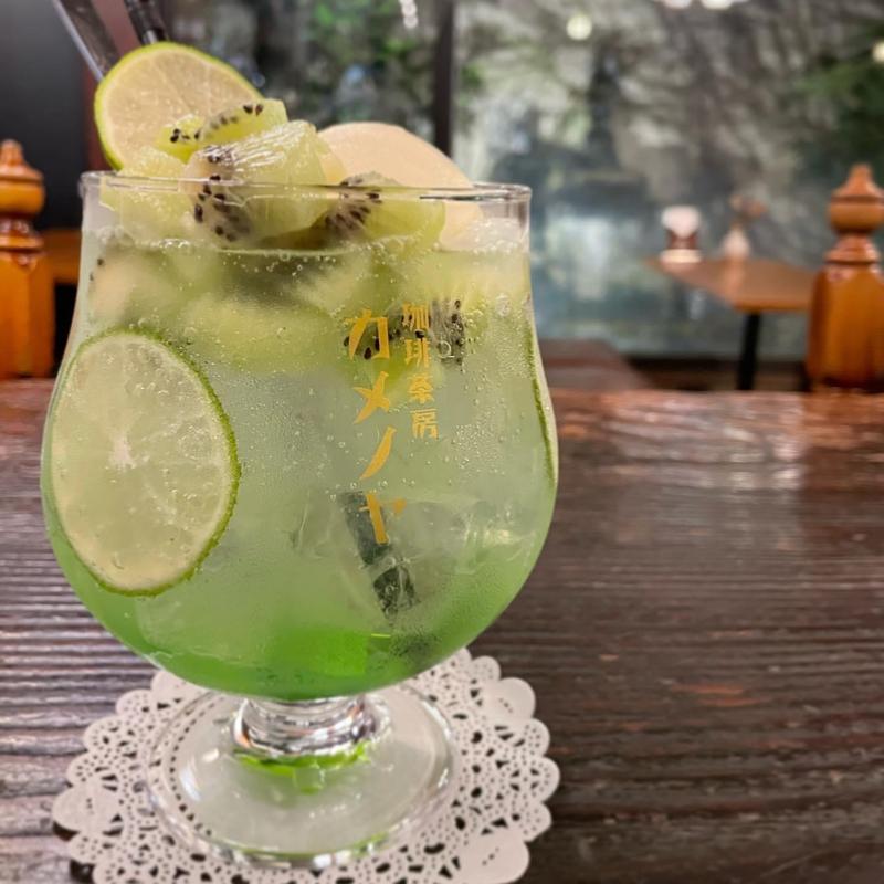 キウイライムフロート(珈琲茶房 かめのや)