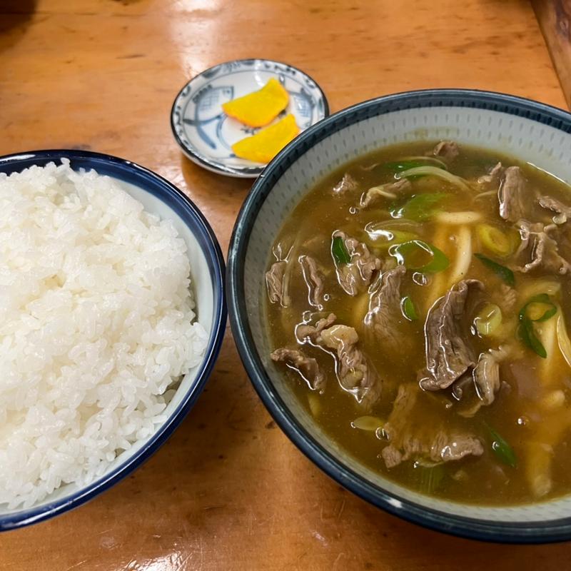 カレーうどんとライス大(千成餅食堂 山科店 )
