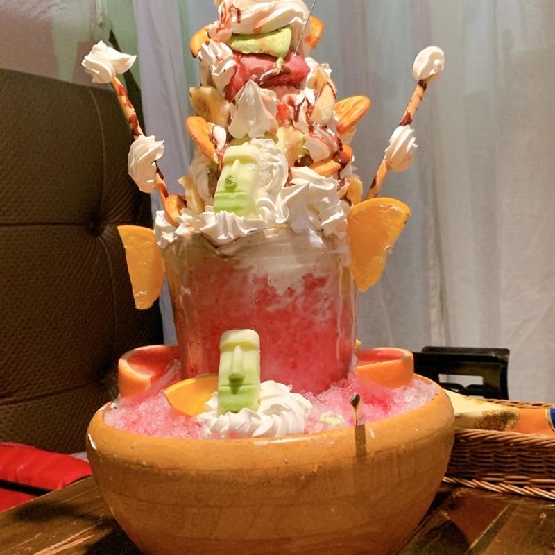 ＴＯＭＢＯＹ名物「モーモーパフェ」(トム ボーイ カフェ （TOM BOY cafe）)