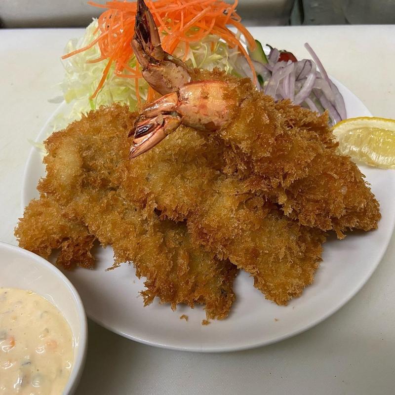穴子と海老のフライ定食(なかうらわ食堂)