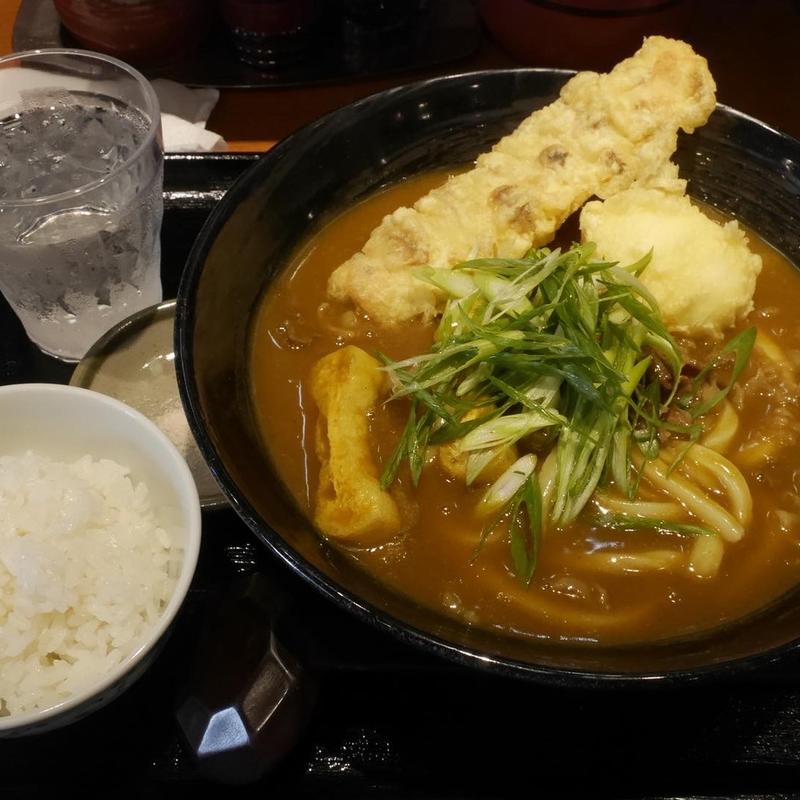 ちく天温玉カレーうどん(手作りうどん讃岐 天粉盛)