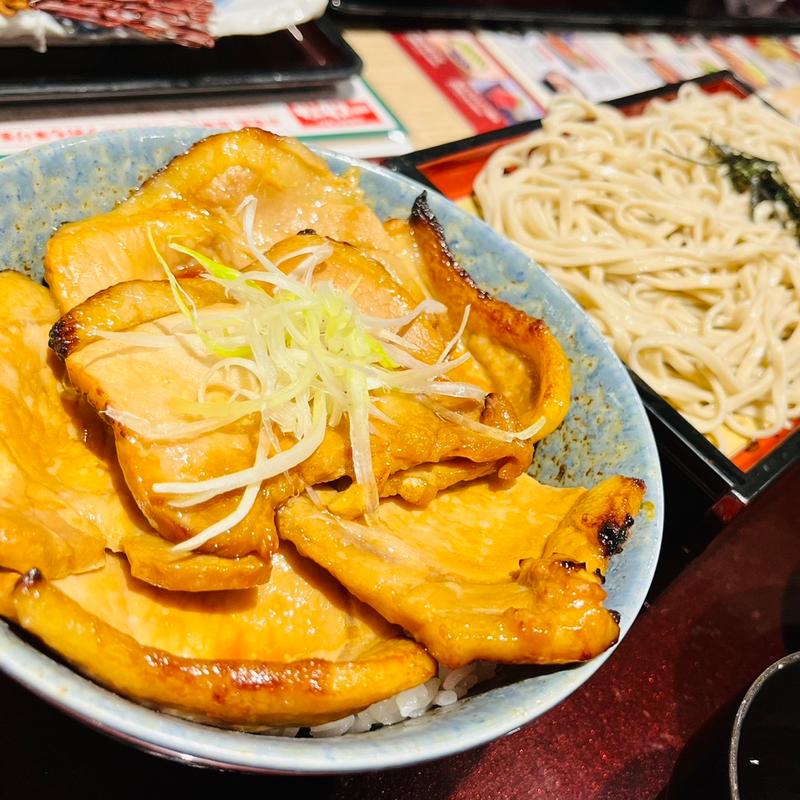 豚丼とざる蕎麦(和食レストランとんでん 子母口店 )