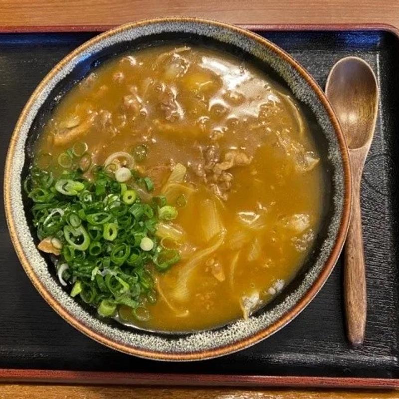 かすカレーうどん(手打ちうどん処 不二屋)