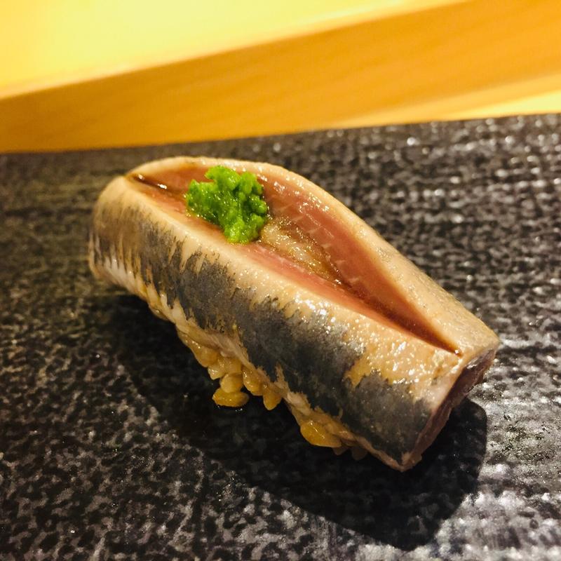 真鰯の握り(鮨一)