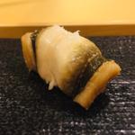 対馬産 トロ穴子白煮の握り(鮨一)