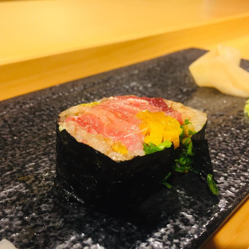 トロたく巻き(鮨一)