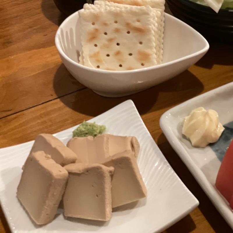 クリームチーズの醤油漬け(酒と焼鳥 ぶあいそ（旧ばか大将）)