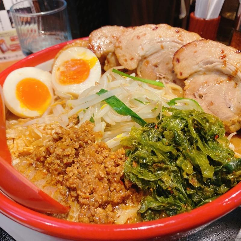 北海道味噌 味付け炙りチャーシュー麺(麺場 田所商店 奈良西大和ニュータウン店)