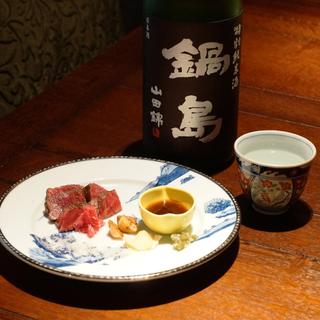 炙り佐賀牛(日本の酒と器 米八(よねはち))