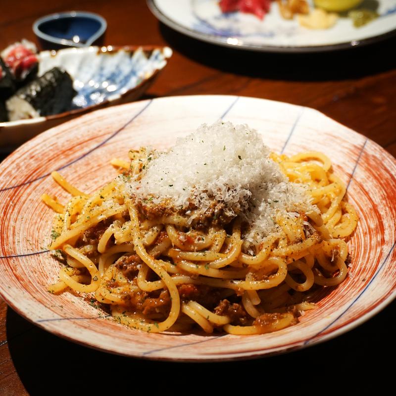 自家製佐賀牛ボロネーゼ(佐賀牛100％)(日本の酒と器 米八 Yonehachi Japanese Liquors & Ceramics)