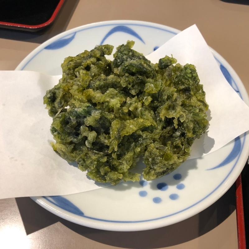 あおさの天ぷら(おうどん 瀬戸晴れ)