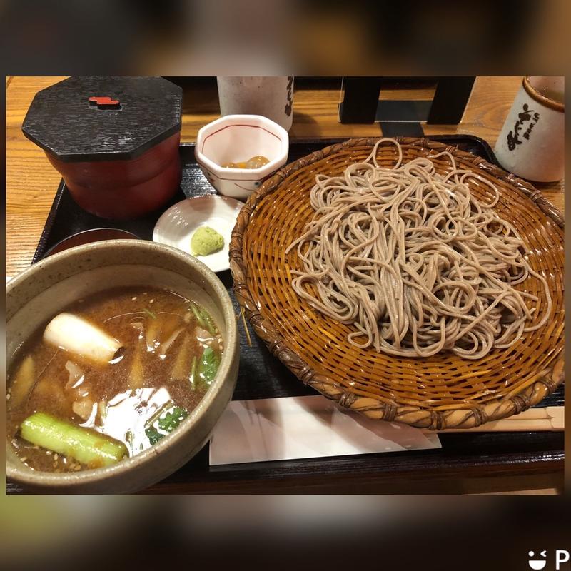 かもせいろそば定食(信州そば処 そじ坊 大阪御堂筋本町ビル店)